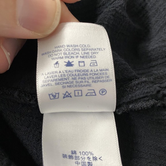 Lands' End Blouse Womens 3X Blue Embroidered V Neck 3/4 Sleeve Tunic Top Cotton - Picture 7 of 12